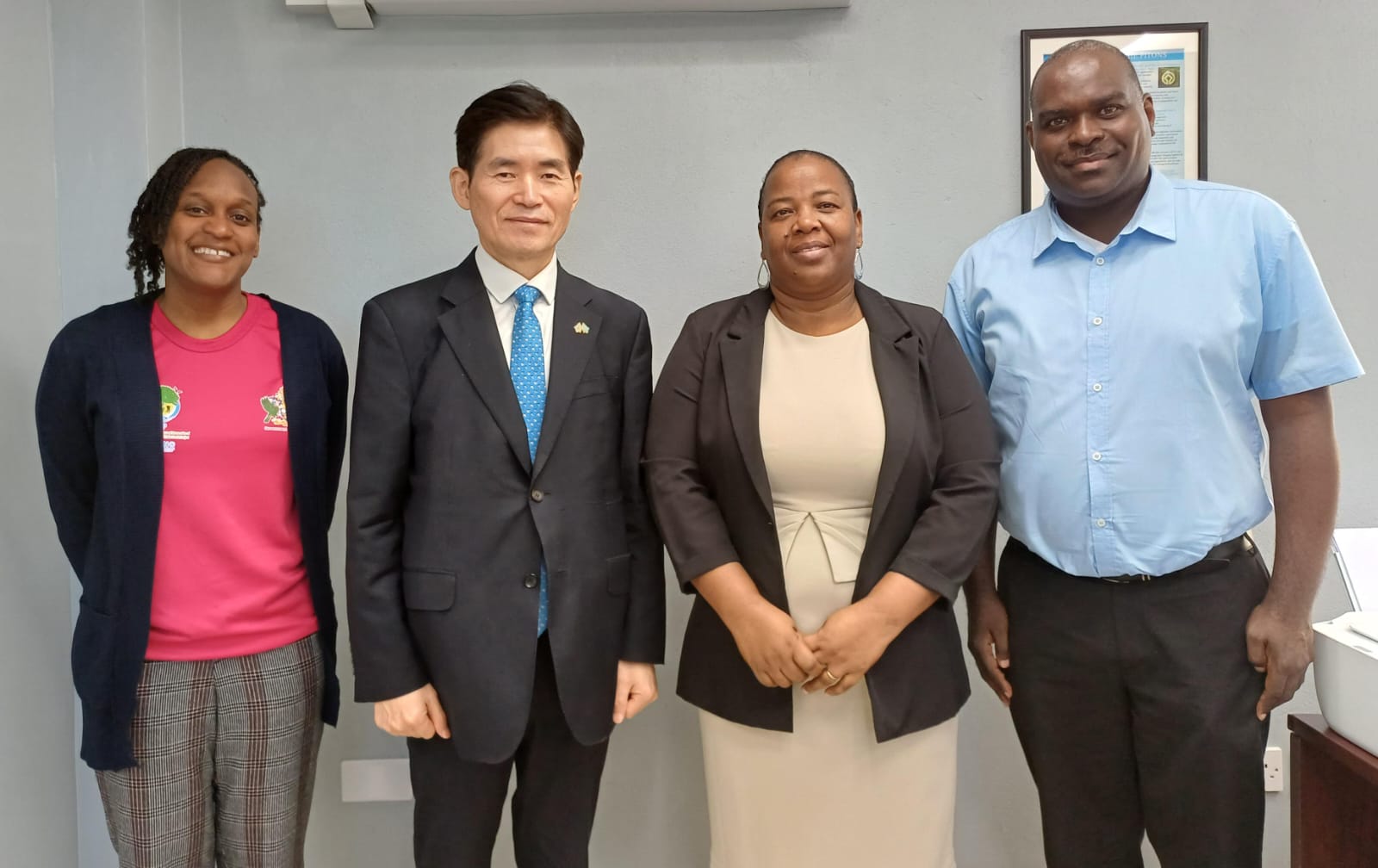 Ambassador Kwon meets with Anita Montoute, Deputy Minister of Sustainable Development, Energy and Science and Technology of Saint Lucia